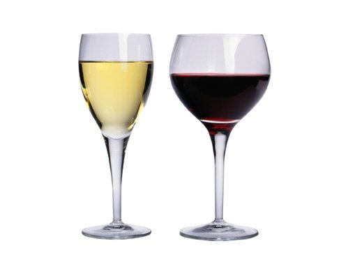 a White Wine Glass and a Red wine Glass.